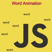 Implement Interactive Word Animation In Javascript