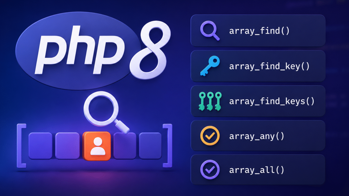 PHP 8’s array_find() Family: A Complete Guide to array_find(), array_find_key(), array_any(), array_all(), and More